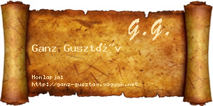 Ganz Gusztáv névjegykártya
